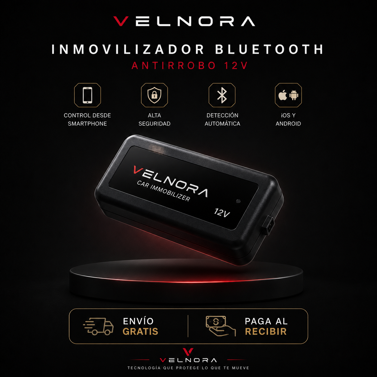Inmovilizador Auto Bluetooth Antirrobo