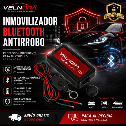 Inmovilizador Auto Bluetooth Antirrobo
